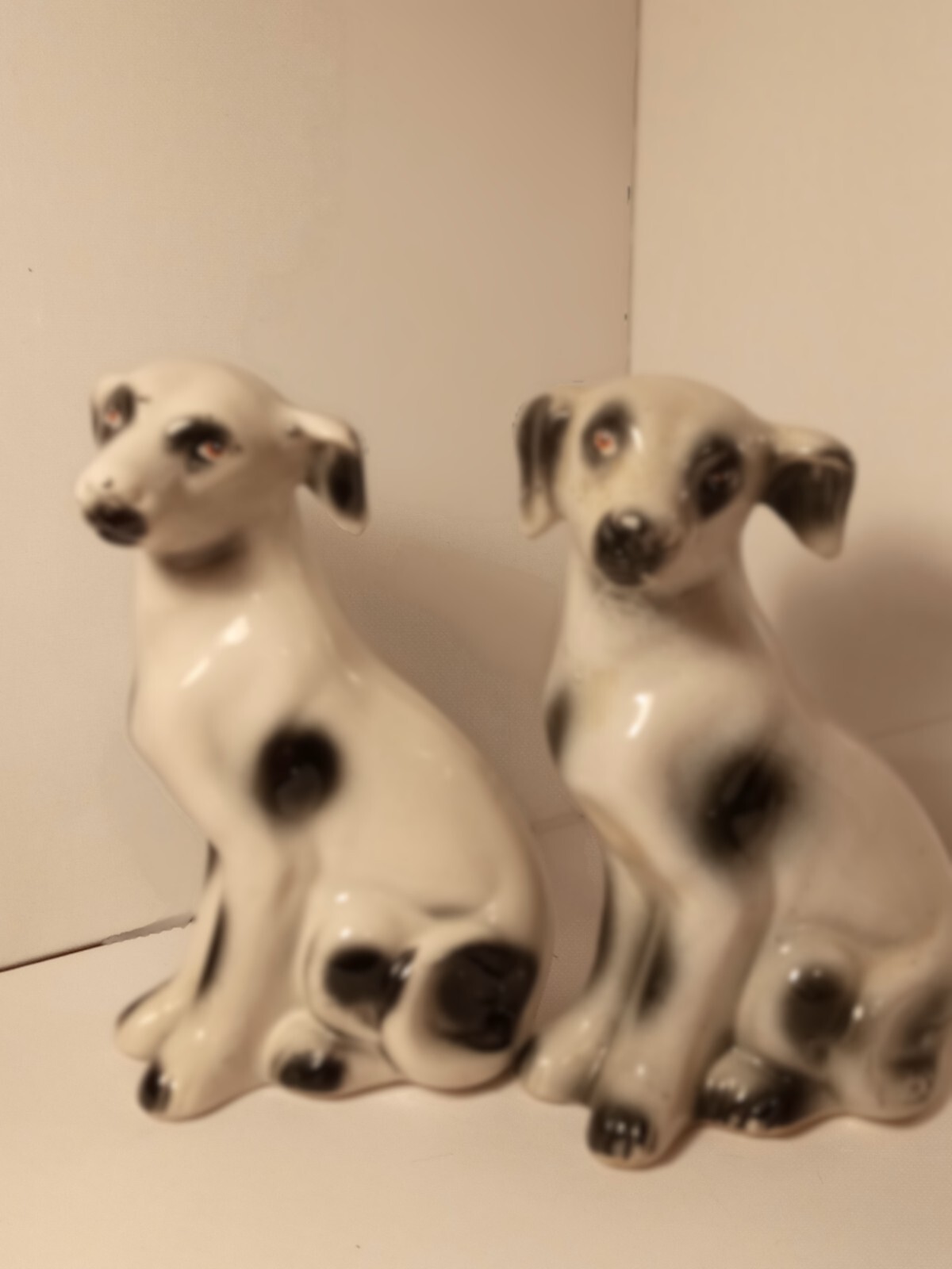 Antique Pair of German Porcelian Dalmations