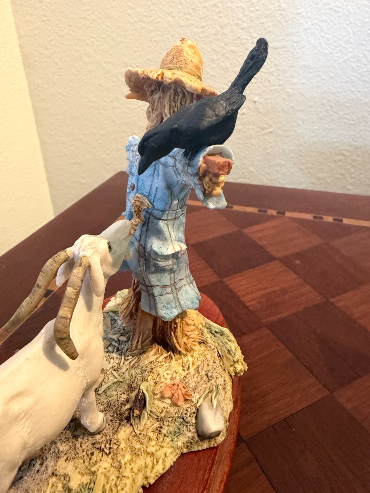 Lowell Davis “The Last Straw” Figurine Goat Scarecrow