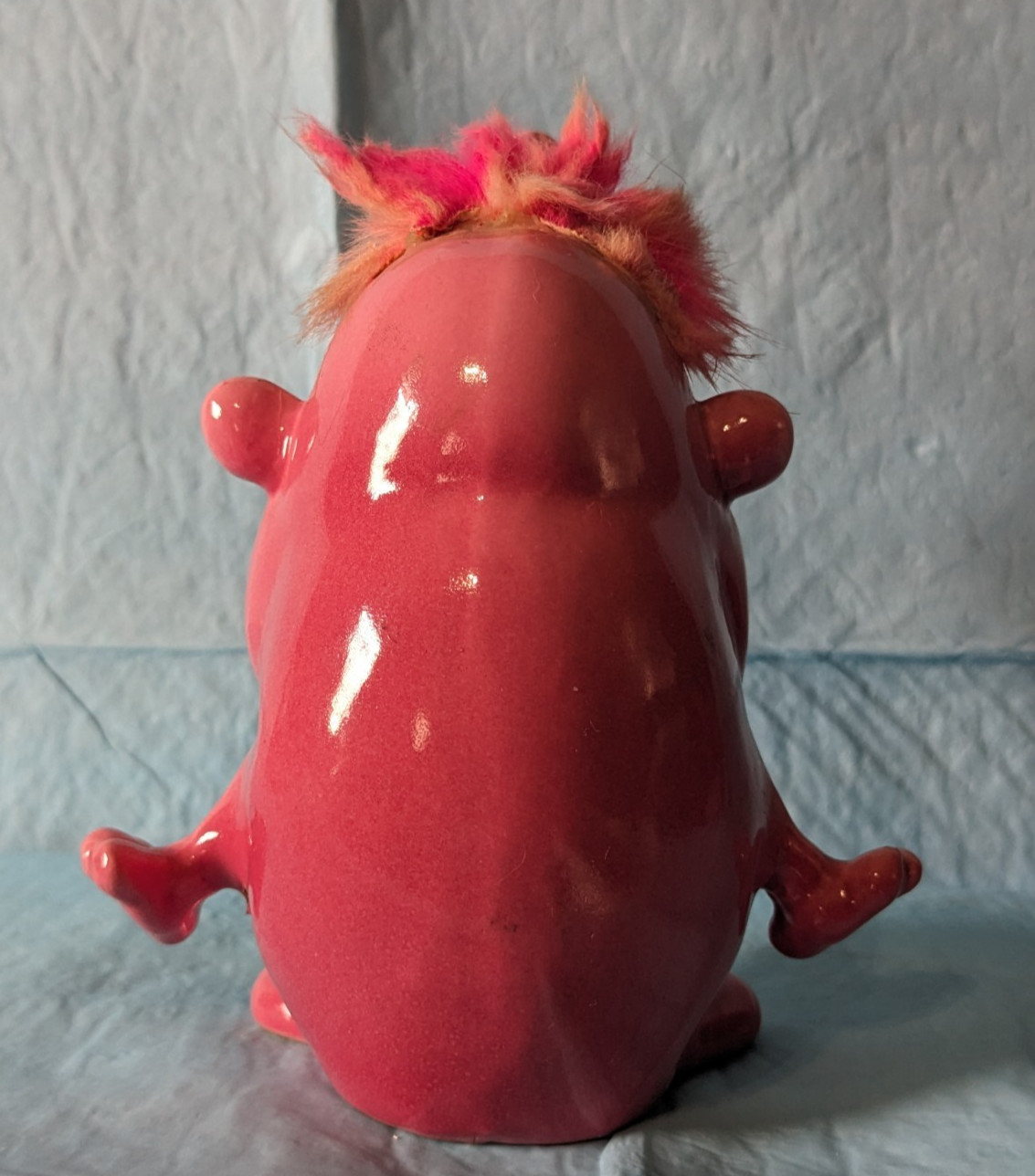 Rare Vintage PSYCHO CERAMICS Pink Elephant Guy Figure KREISS