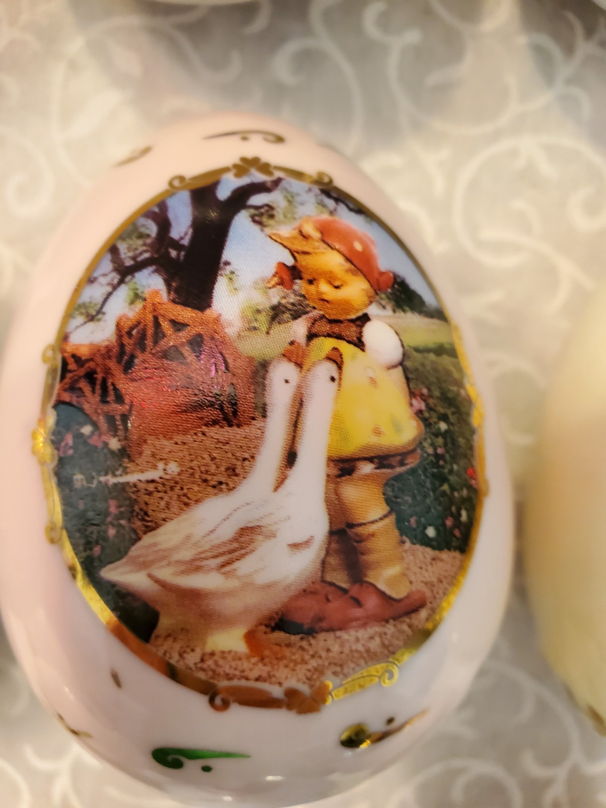 MJ Hummel Porcelain Egg Collection Danbury Mint 1993 & 1994 Set Of 12 Unboxed