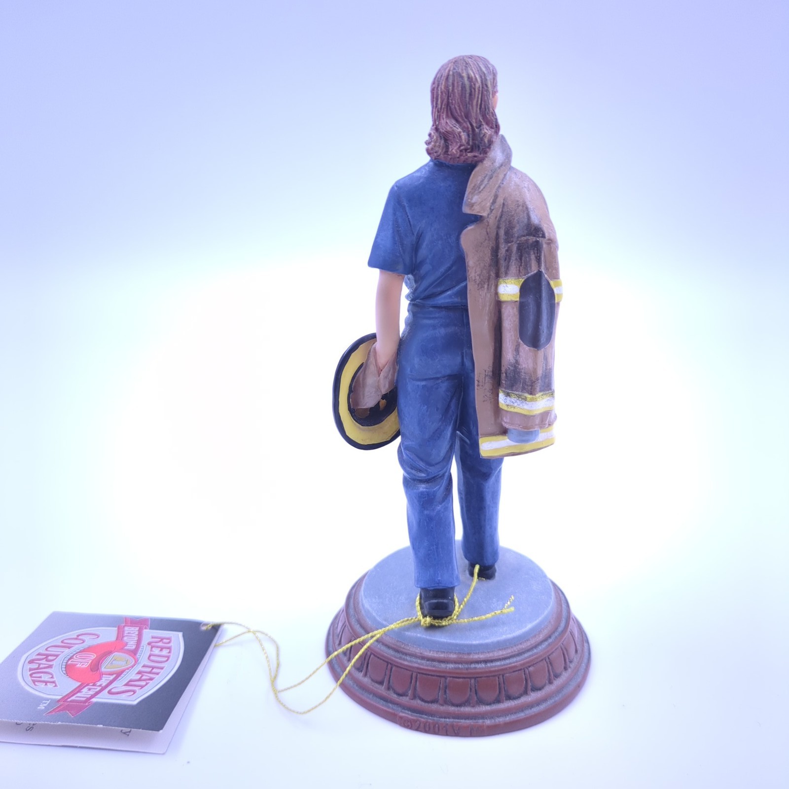 Vanmark Red Hats of Courage “Task Completed” Female Firefighter Figurine Resin