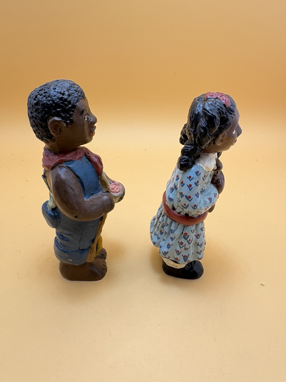 Vintage Figurines, Young Boy, And Girl . Martha Holcomb-Root ￼ Collection ￼