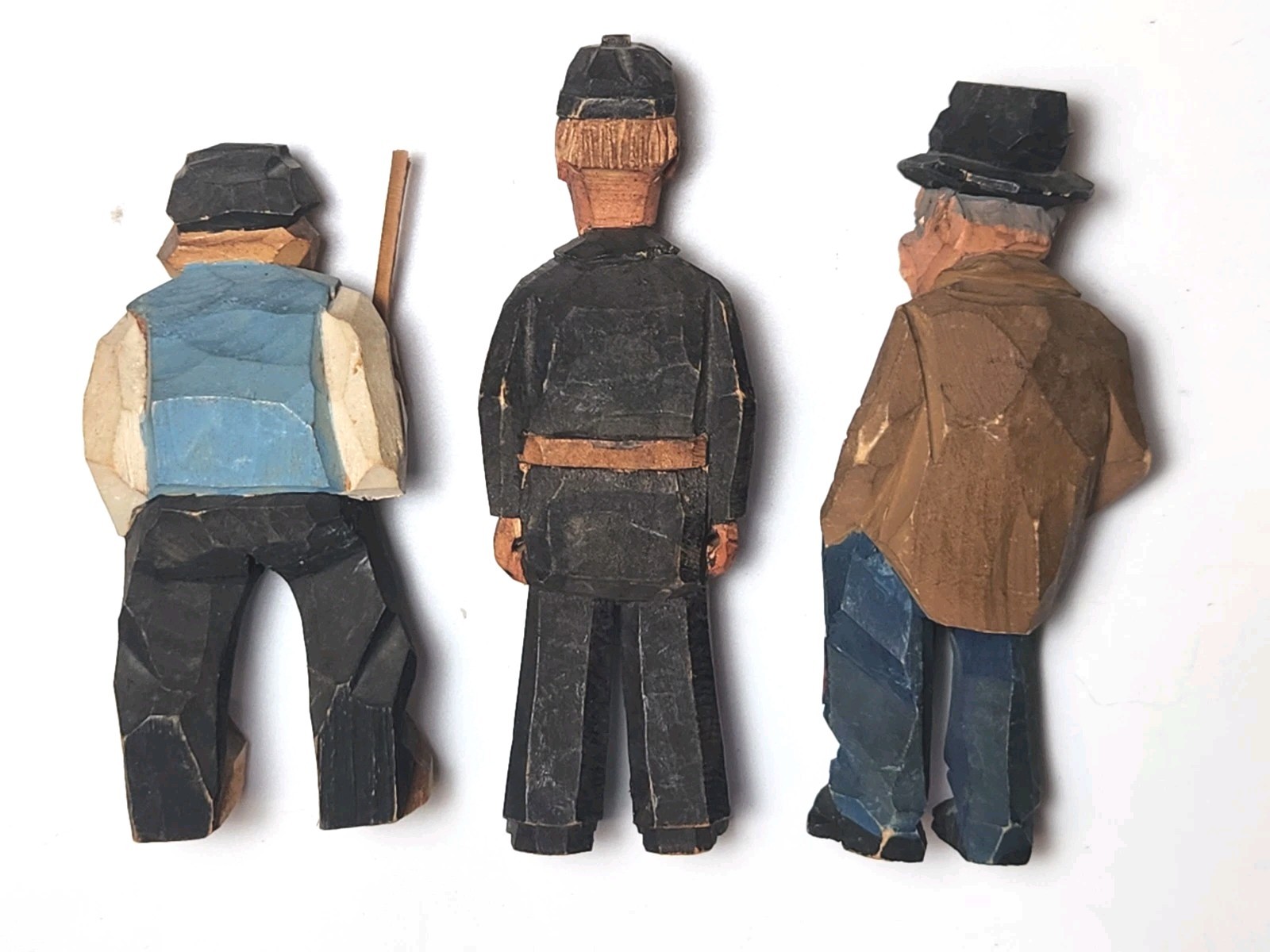 Lot Of 28 Amazing Hand Carved Wooden Wood Sculptures Gunnarsson, Trygg, E. Sioui