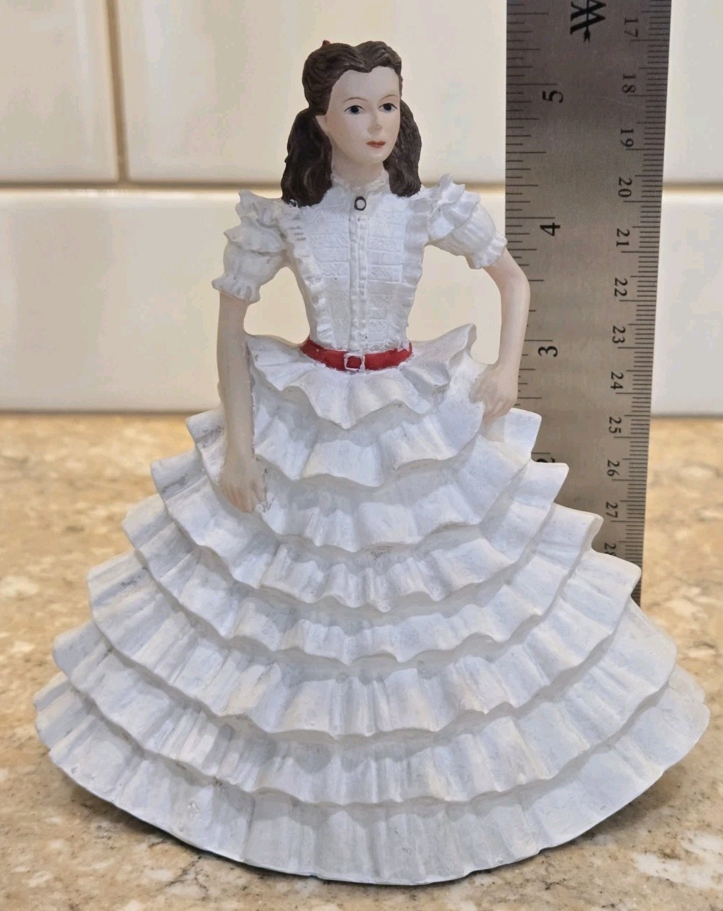 1994 Gone with the Wind Dave Grossman 6″ Scarlett O’Hara White Red Dress