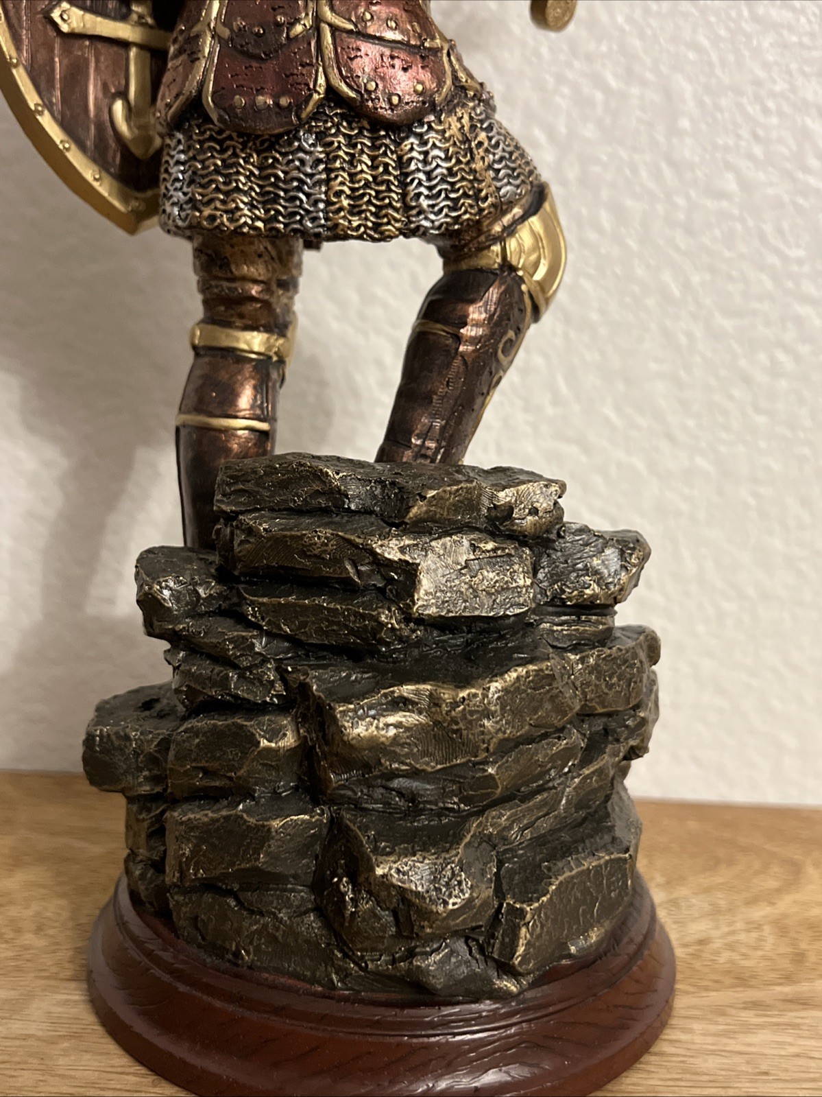 Armor Of God Bradford Exchange Cold Cast Bronze Sculpture + Challenge Coin B2967