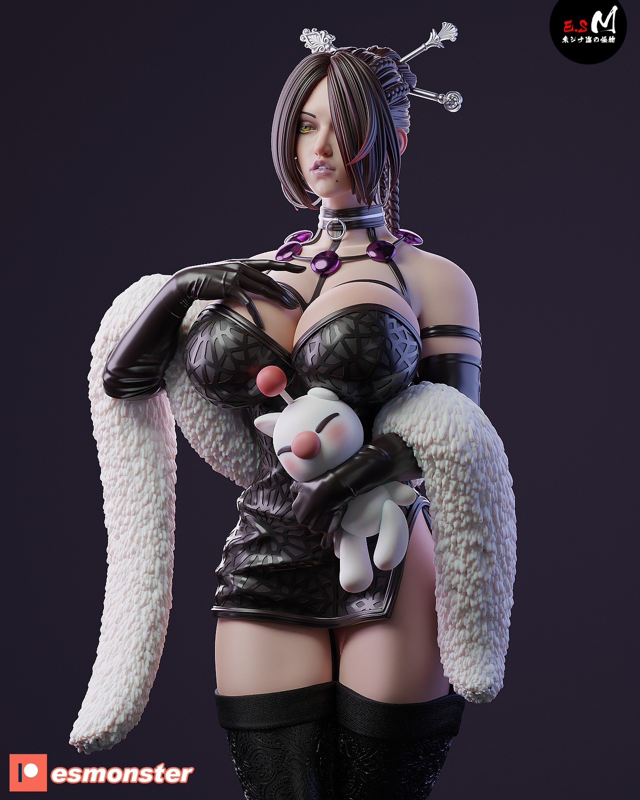 ES Monster Final Fantasy SFW / NSFW Resin 1:24-1:4 Unassembled Model Kit