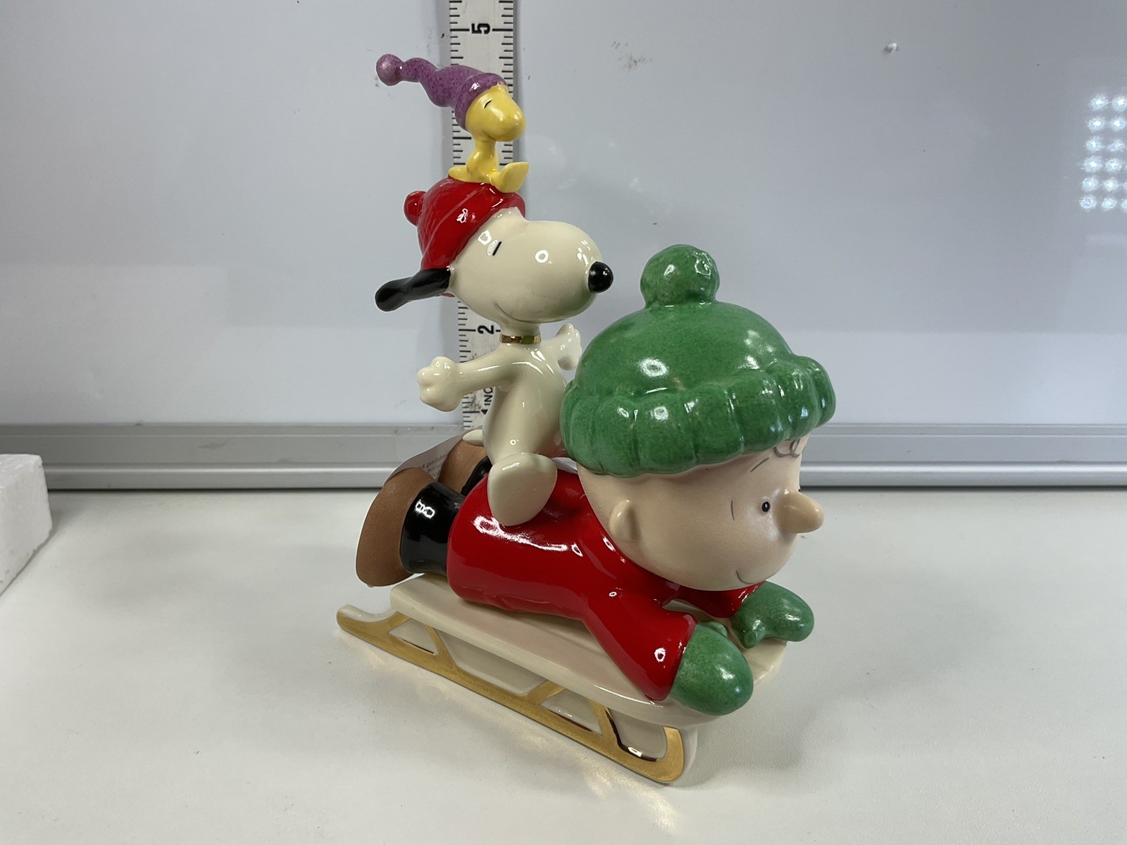 Lenox Snoopys Sledding Adventure NIB