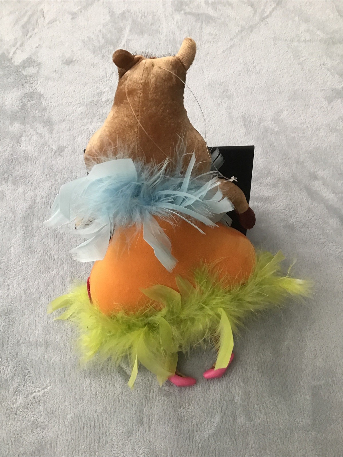 Whimsical Hippo With Heels And Tutu Appears Vintage