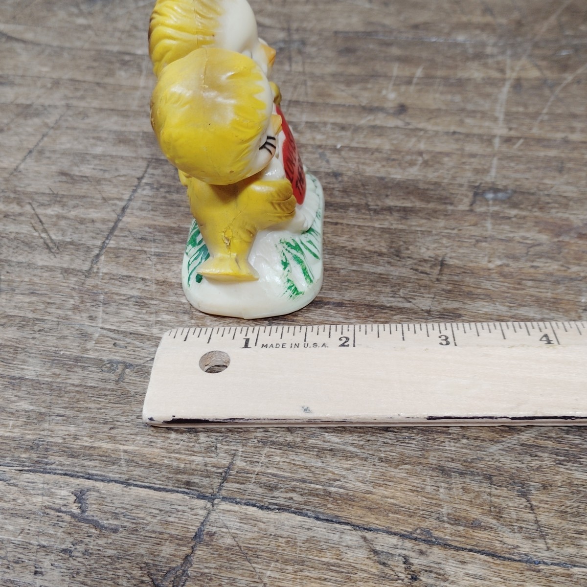 VTG Bisque Porcelain Anthropomorphic Birds Love Is All There Is Chicks Figurine