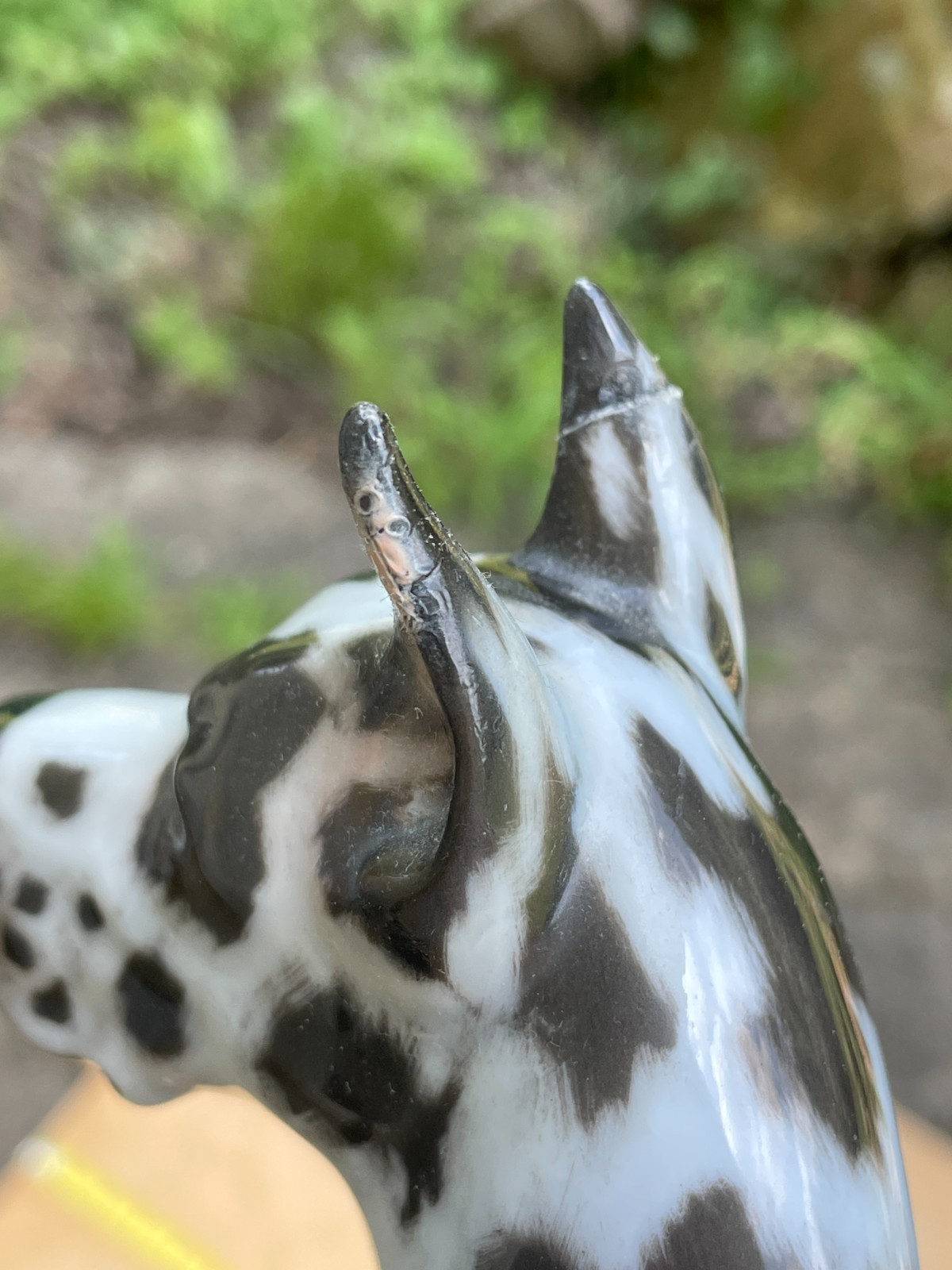 ROSENTHAL GERMANY – Harlequin Spotted Great Dane – 1960’s Hand Painted Porcelain