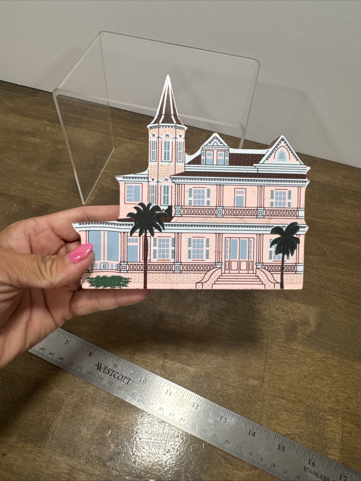 The Cat’s Meow Southernmost House Key West Florida Wood Figurine 1998 Jaline 99