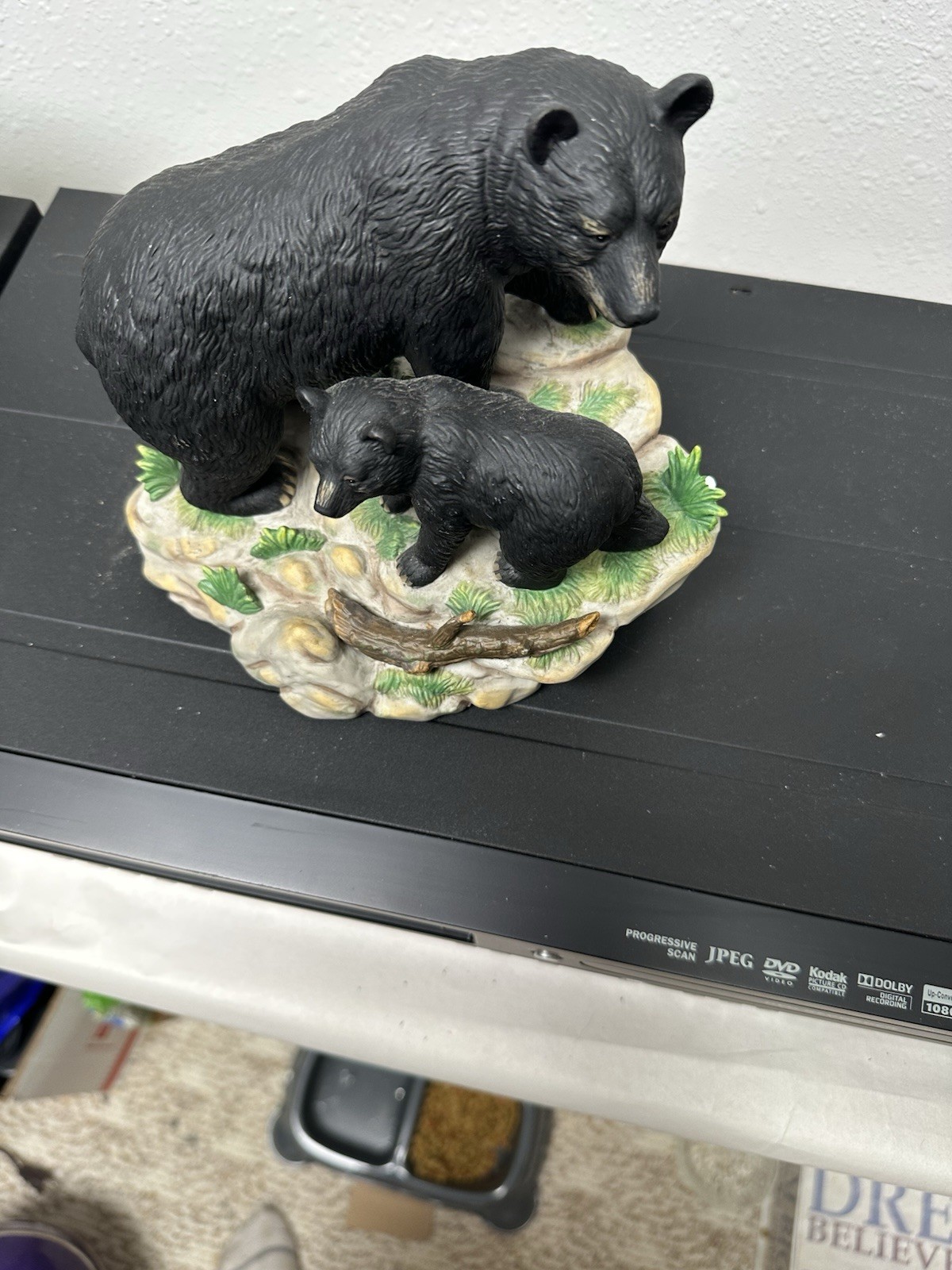 Mother Bear And Baby Bear Figurine