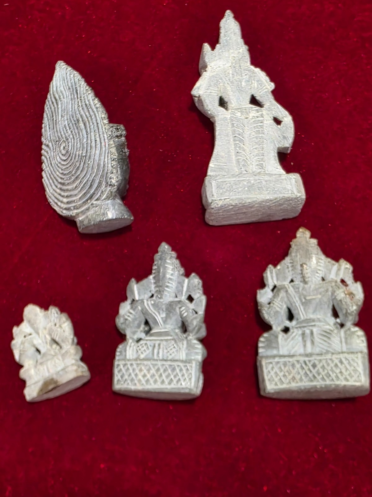 Small Handcrafted Hindu Deity Stone Statues (5)