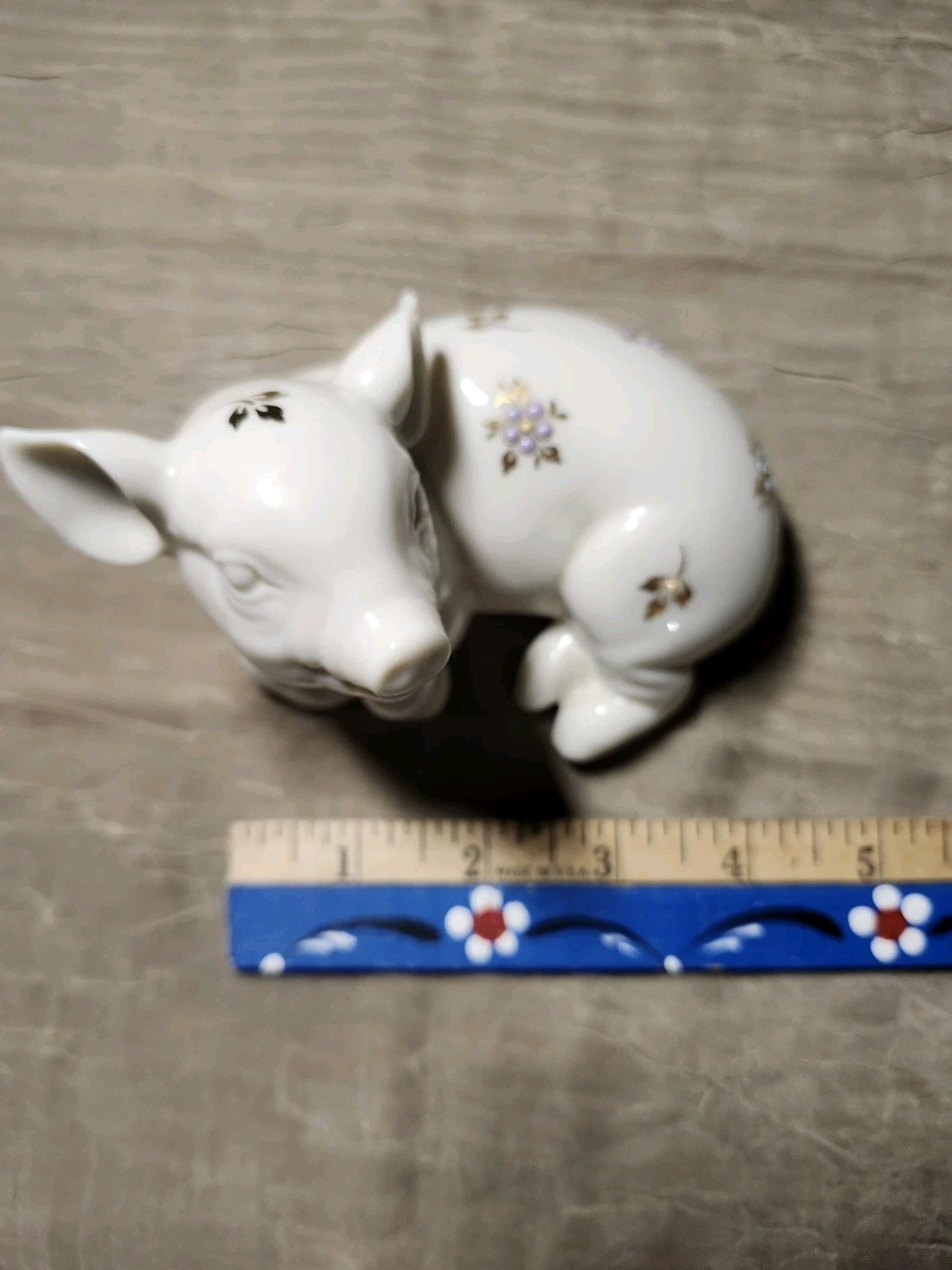 Porcelain pig- Lenox china jewels collection Made In USA