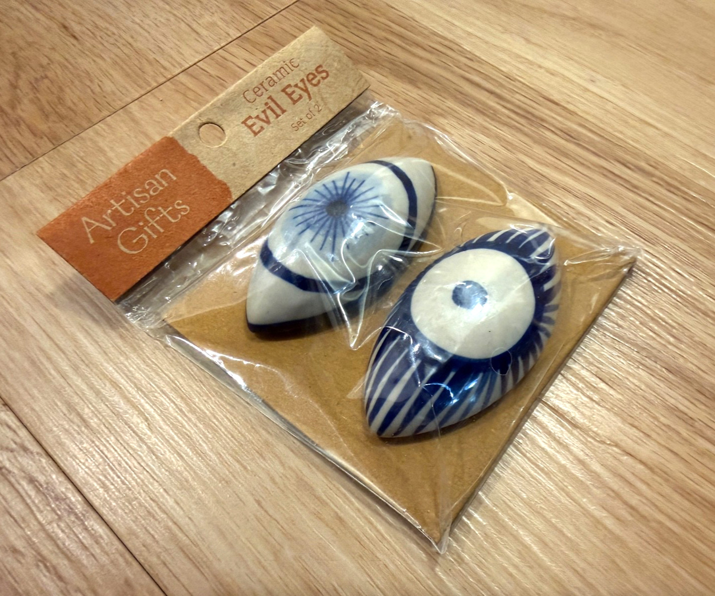 New World Market Ceramic Evil Eye Wall Hanging Decor Art Ornaments Evil Eyes #1