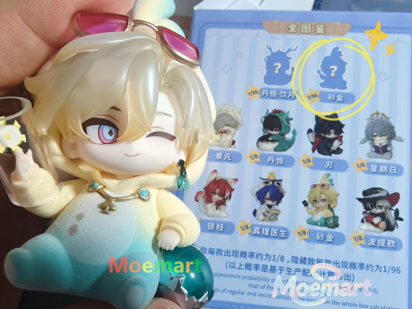 Official Honkai: Star Rail Boys Dorm Aventurine Hidden Figure Regular Figure Toy