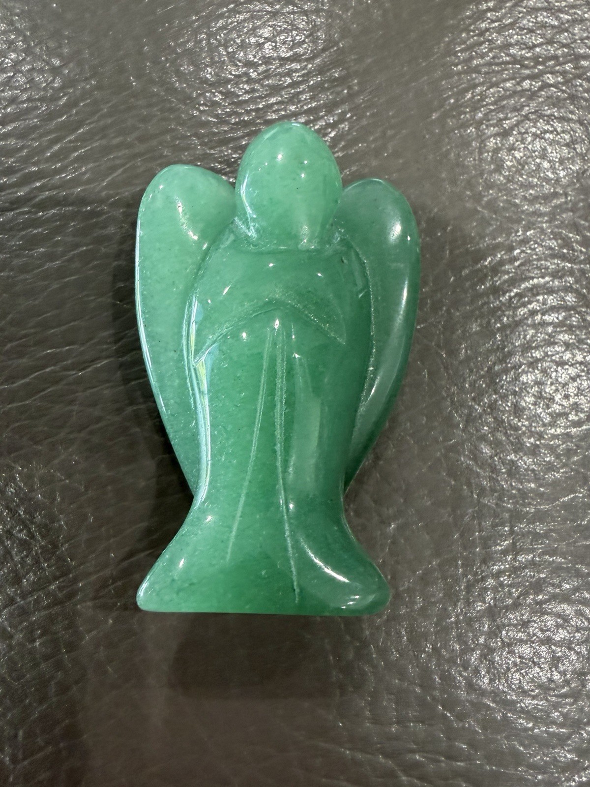 VTG Religious Angel Figurine Statue Jade Stone