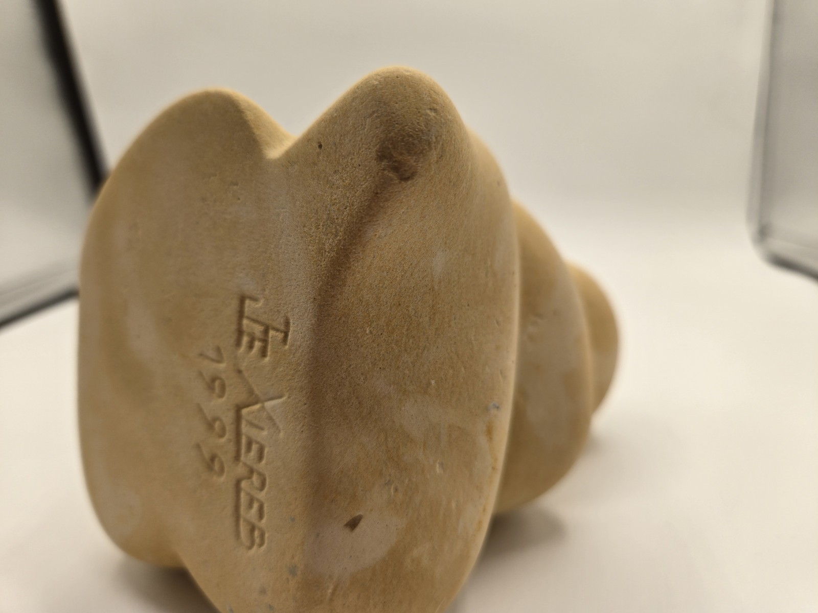 Joe Xuereb Handcarved Abstract Sculpture Seated Figurine
