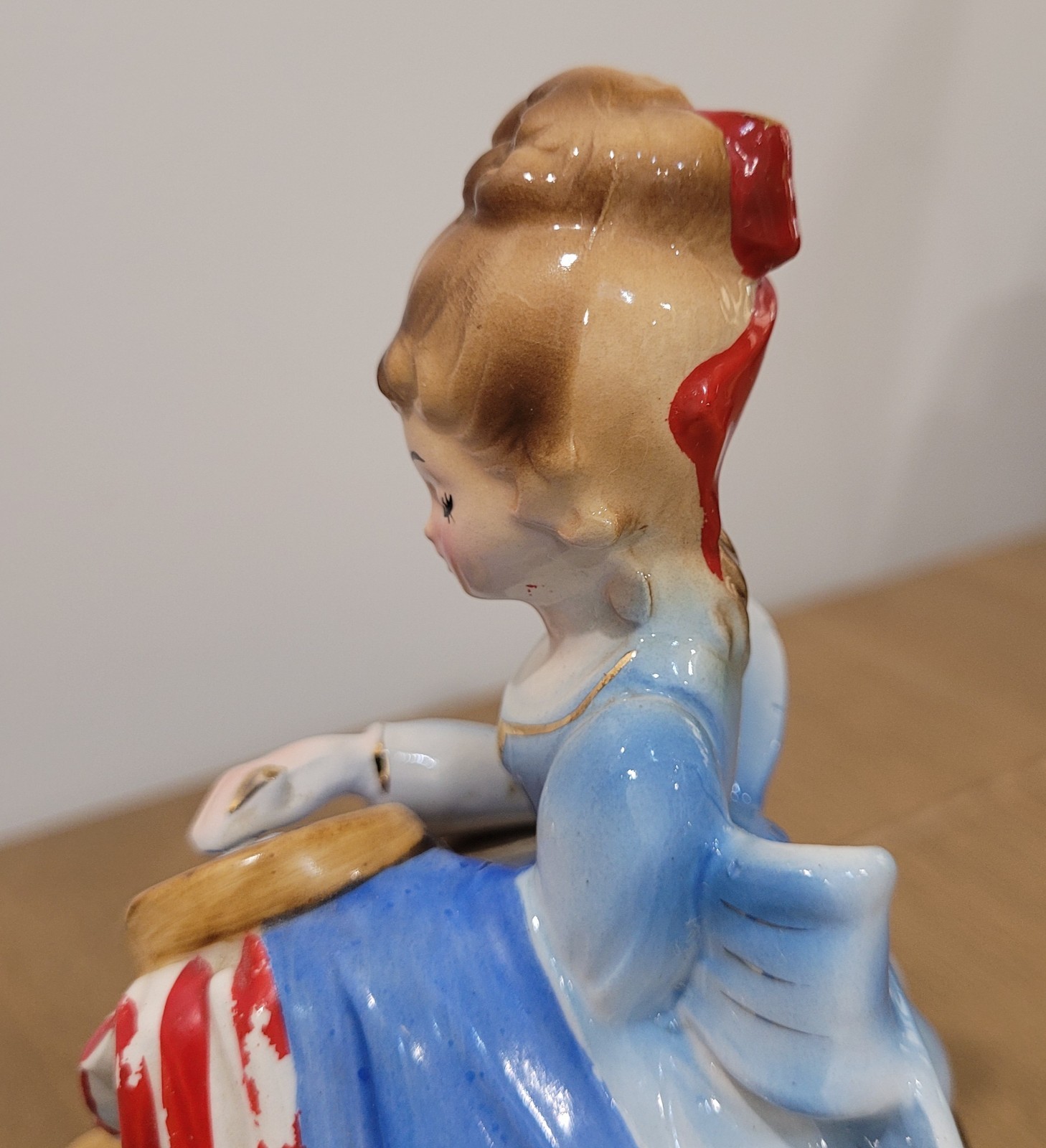 Josef Originals Beautiful Betsy Ross Figurine Music Box
