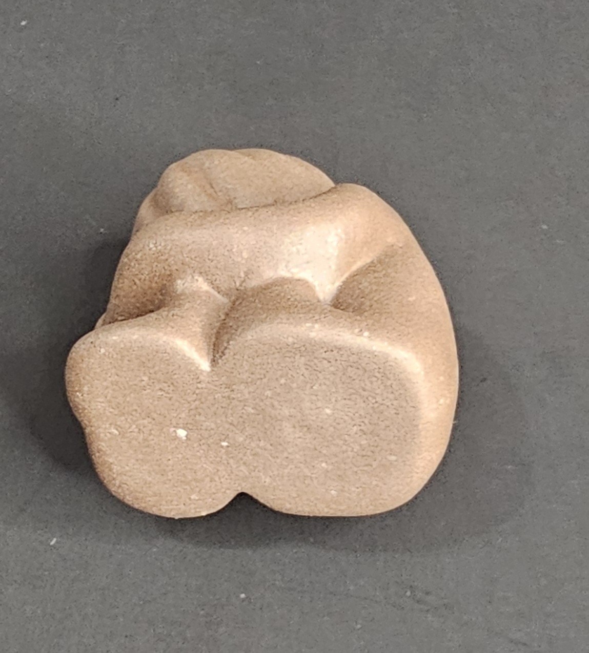Small Bronze Matte Stone Modern Person Fig. Decorative Sculpture Overthinking