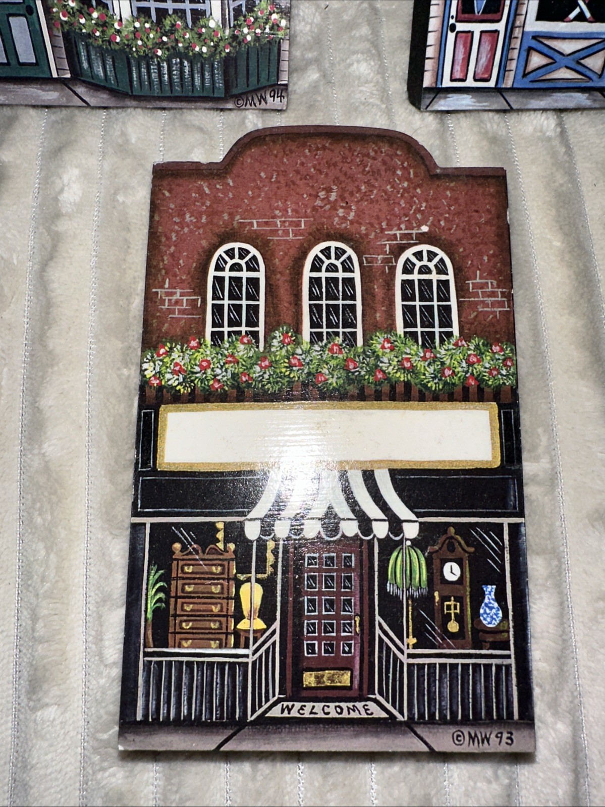 Set Of 3 Brandywine Shelf Sitters. Coffee Shop Sports Shop & Creole House.