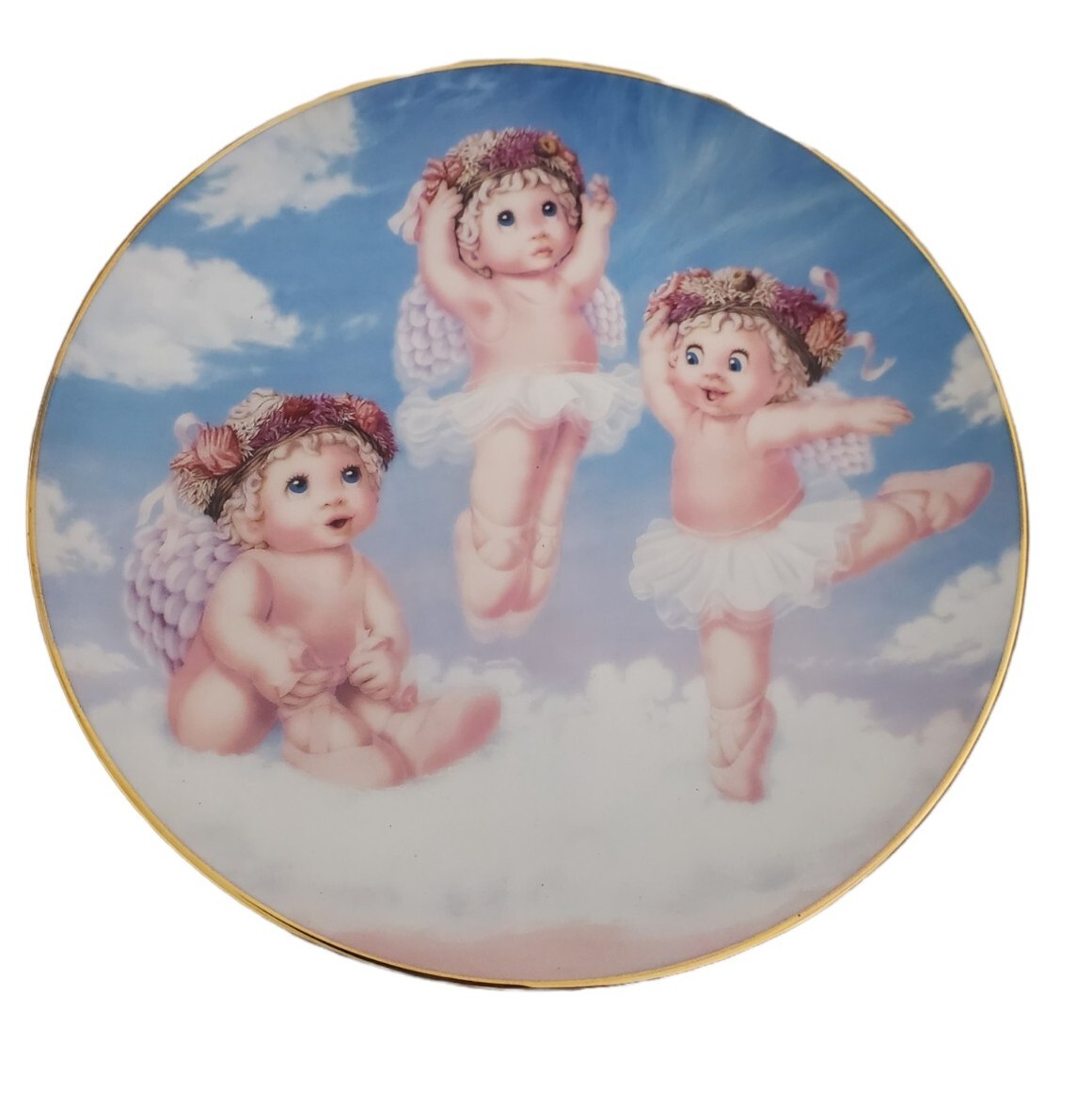 Vtg Dreamsicles Plate Hamilton “Heavenly Pirouettes” by Kristin 1995 #1859D 6.5″