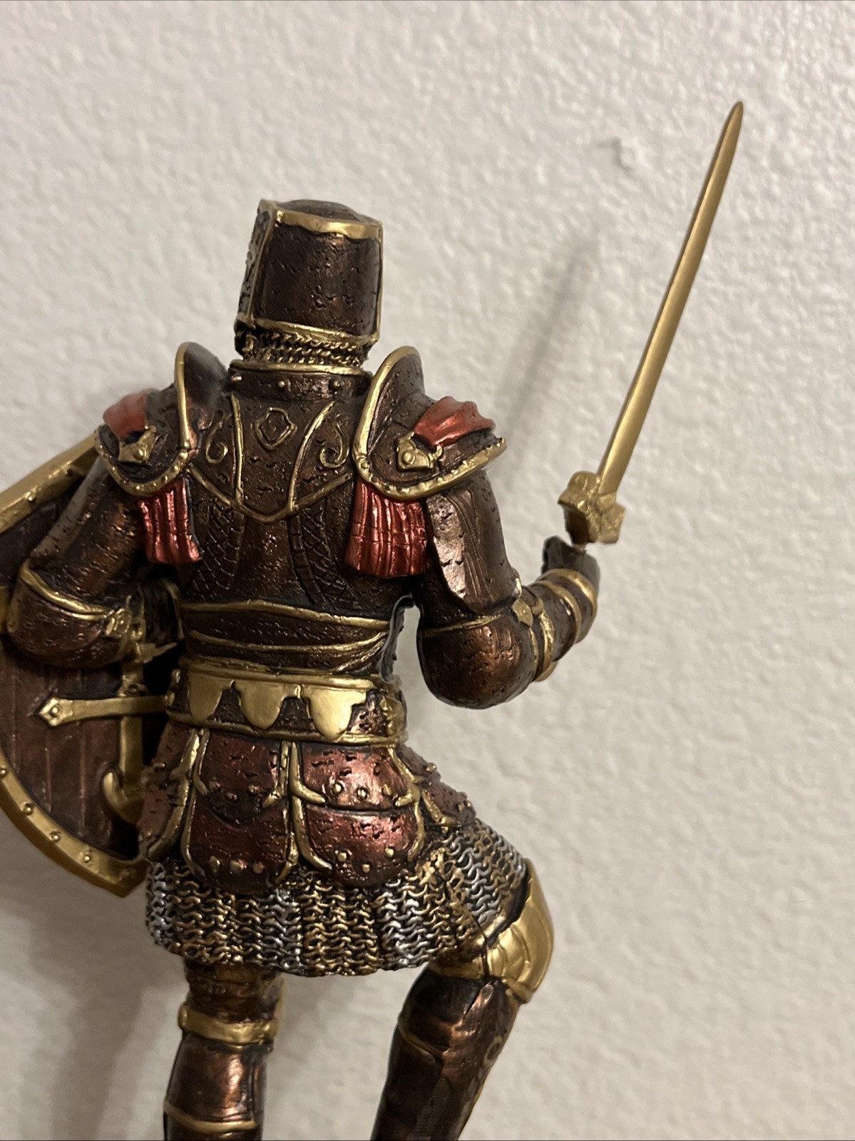 Armor Of God Bradford Exchange Cold Cast Bronze Sculpture + Challenge Coin B2967
