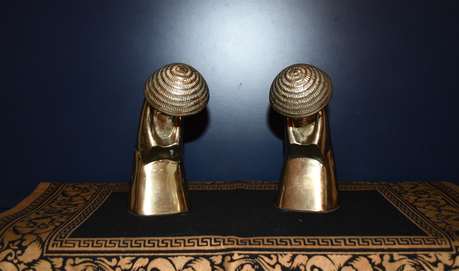 Omnibus Japan Brass Asian Figures (Set of 2)