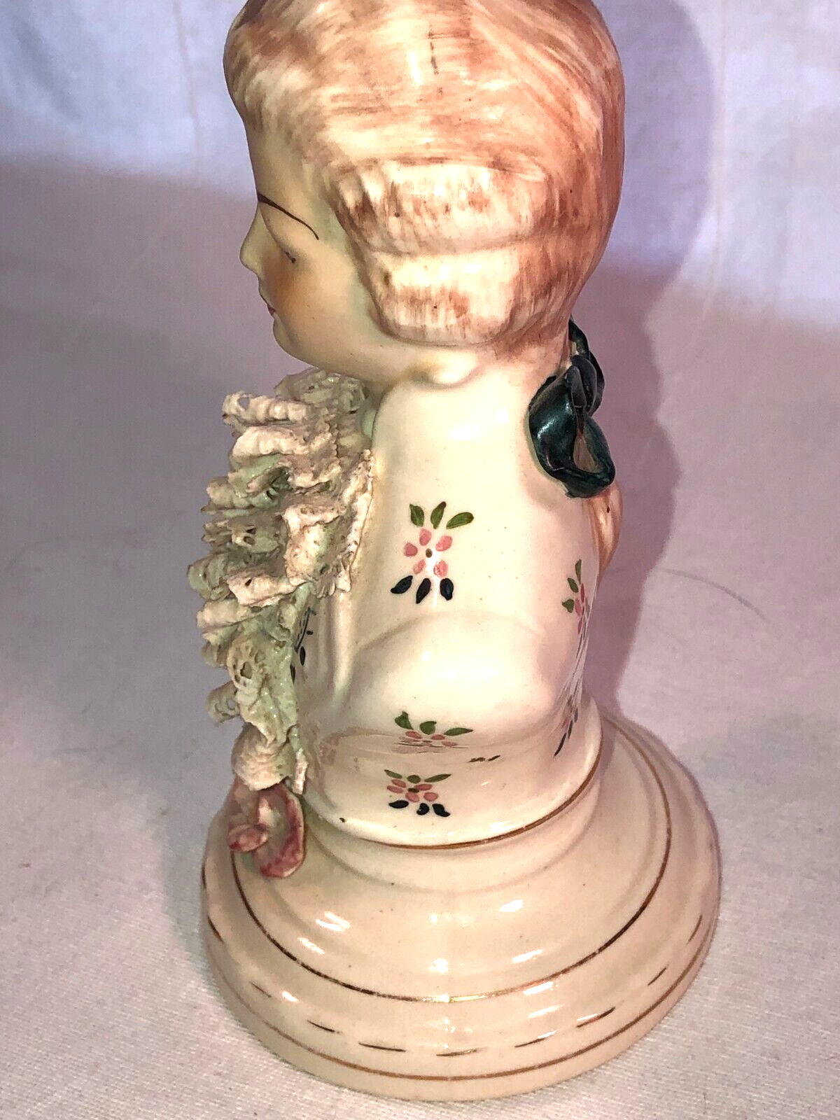 Victorian Man Chantilly China -Cybis Corday Pottery 6.25 in H USA