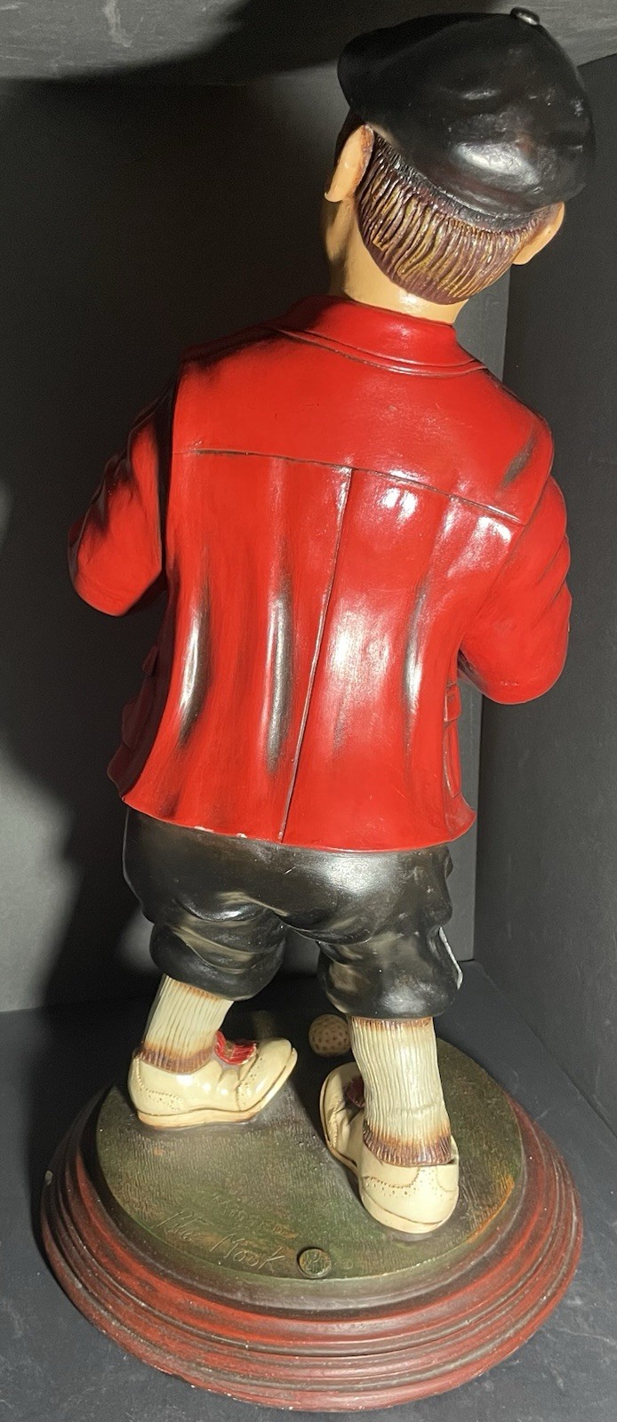 Missed by Peter Mook Angry Golfer Statue Sculpture Free Standing Art