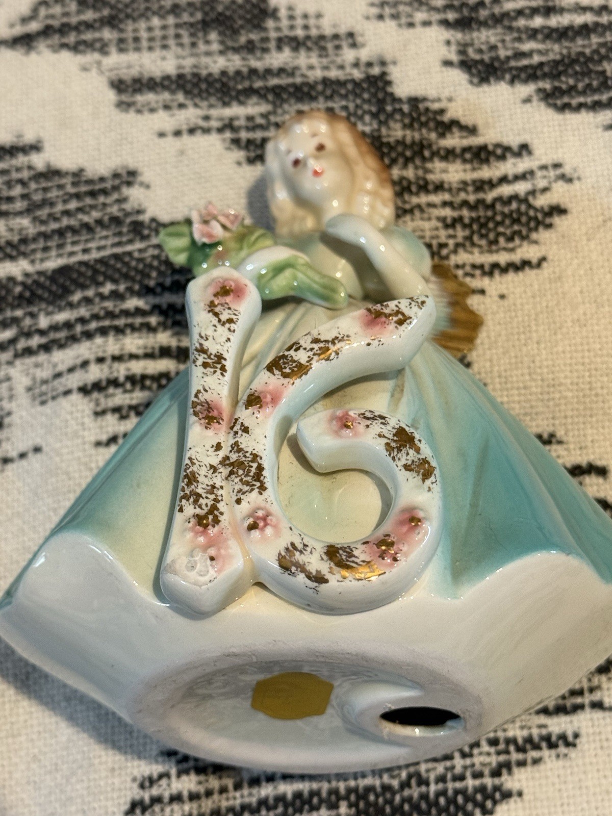 VTG Josef Originals YEAR 16 Birthday Girl Through Years Angel Porcelain Figurine