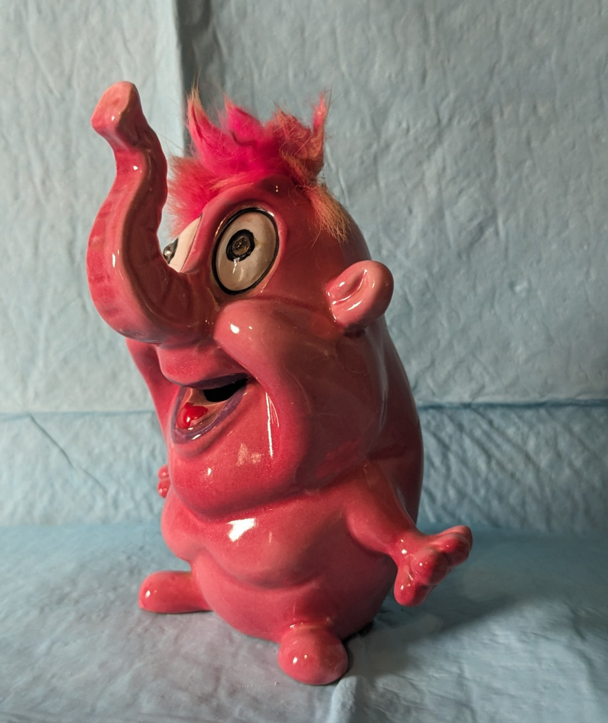 Rare Vintage PSYCHO CERAMICS Pink Elephant Guy Figure KREISS