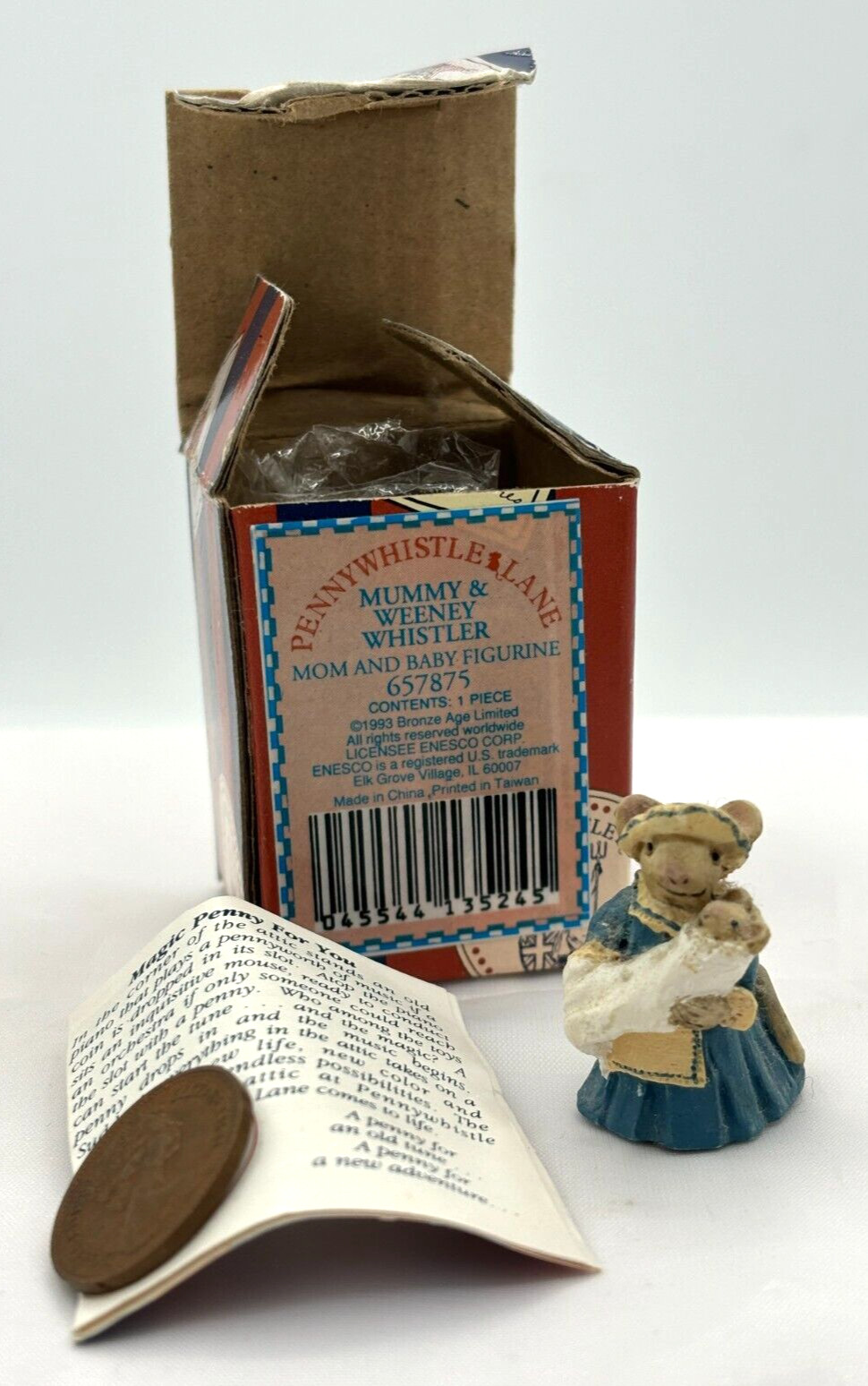 Enesco Peter Fagan Pennywhistle Lane Collectible Mouse Figurine Mummy & Weeney