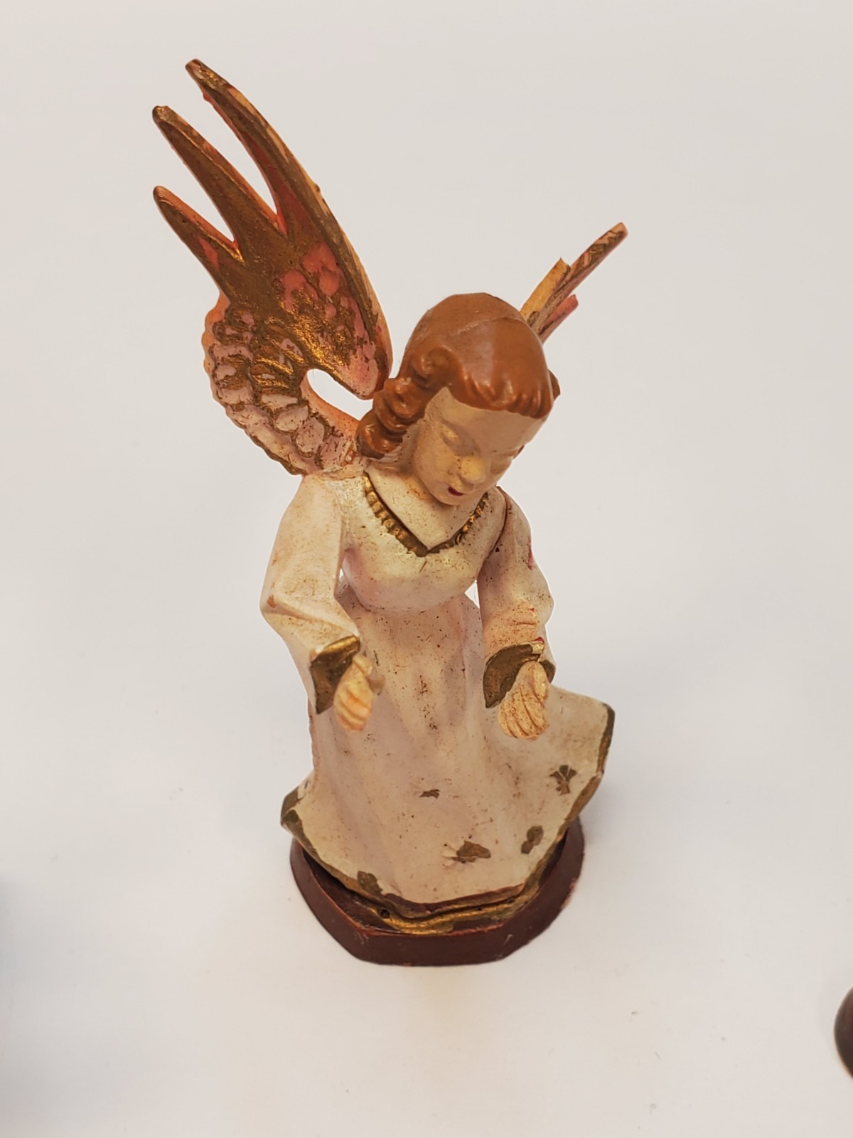 Angels Miniatures Playing Musical Instruments Made in Hong Kong Set Of 6 VTG