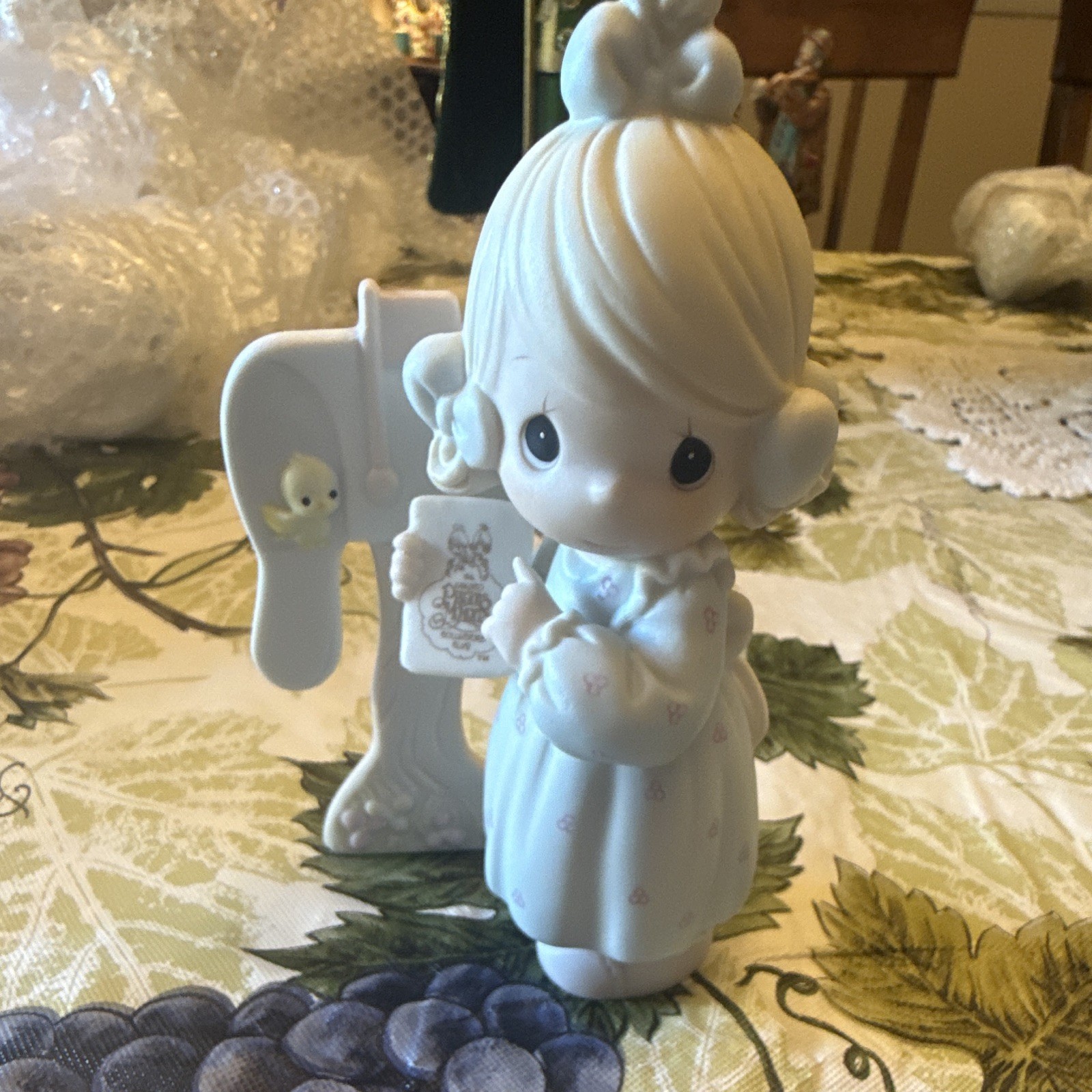 Enesco Precious Moments “Sharing the Good News Together” Porcelain Figurine 1990