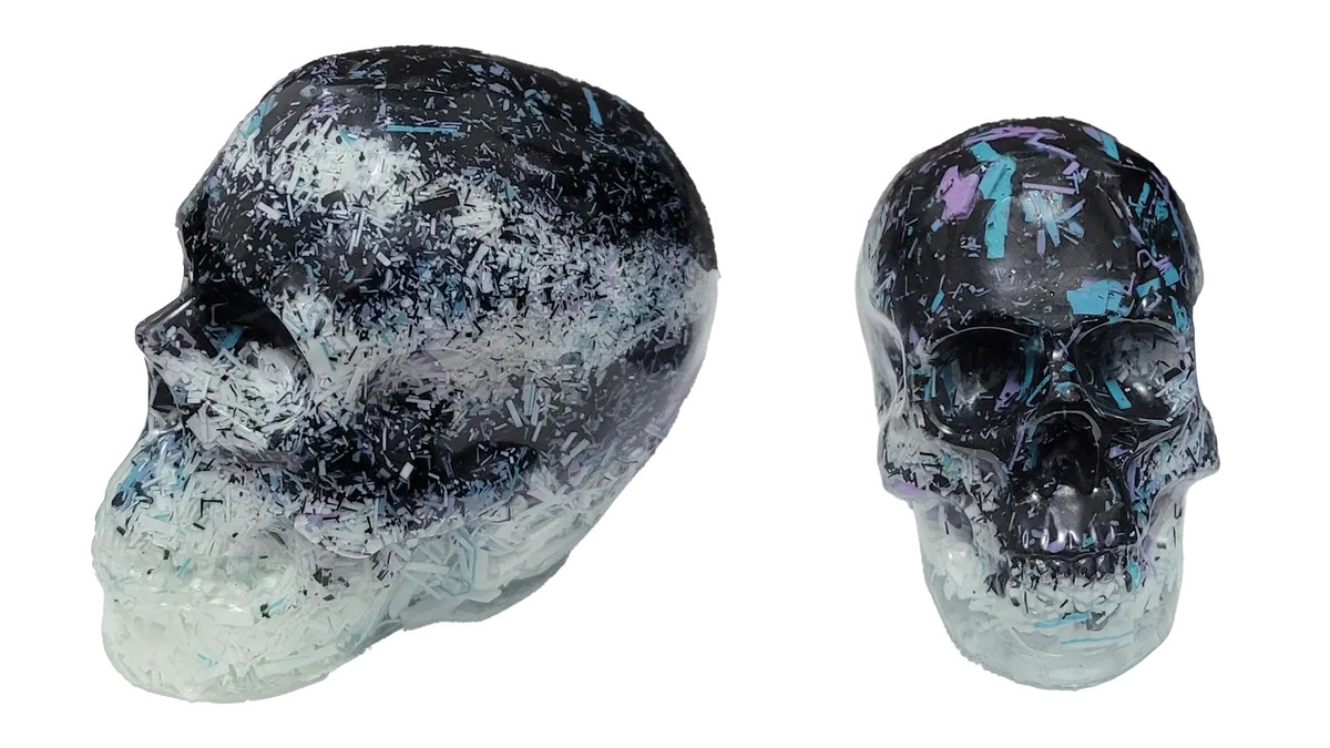 Human Skull Figurines/Gifts For Adults/Teens/Home Decor/Edgy/Stylish Decor/Black