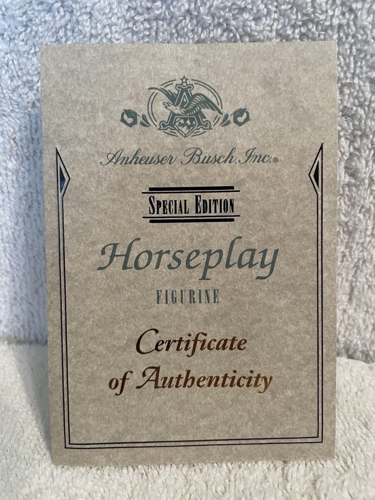 Anheuser Busch Special Edition “Horseplay” Figurine (Dalmatian Puppies At Play)