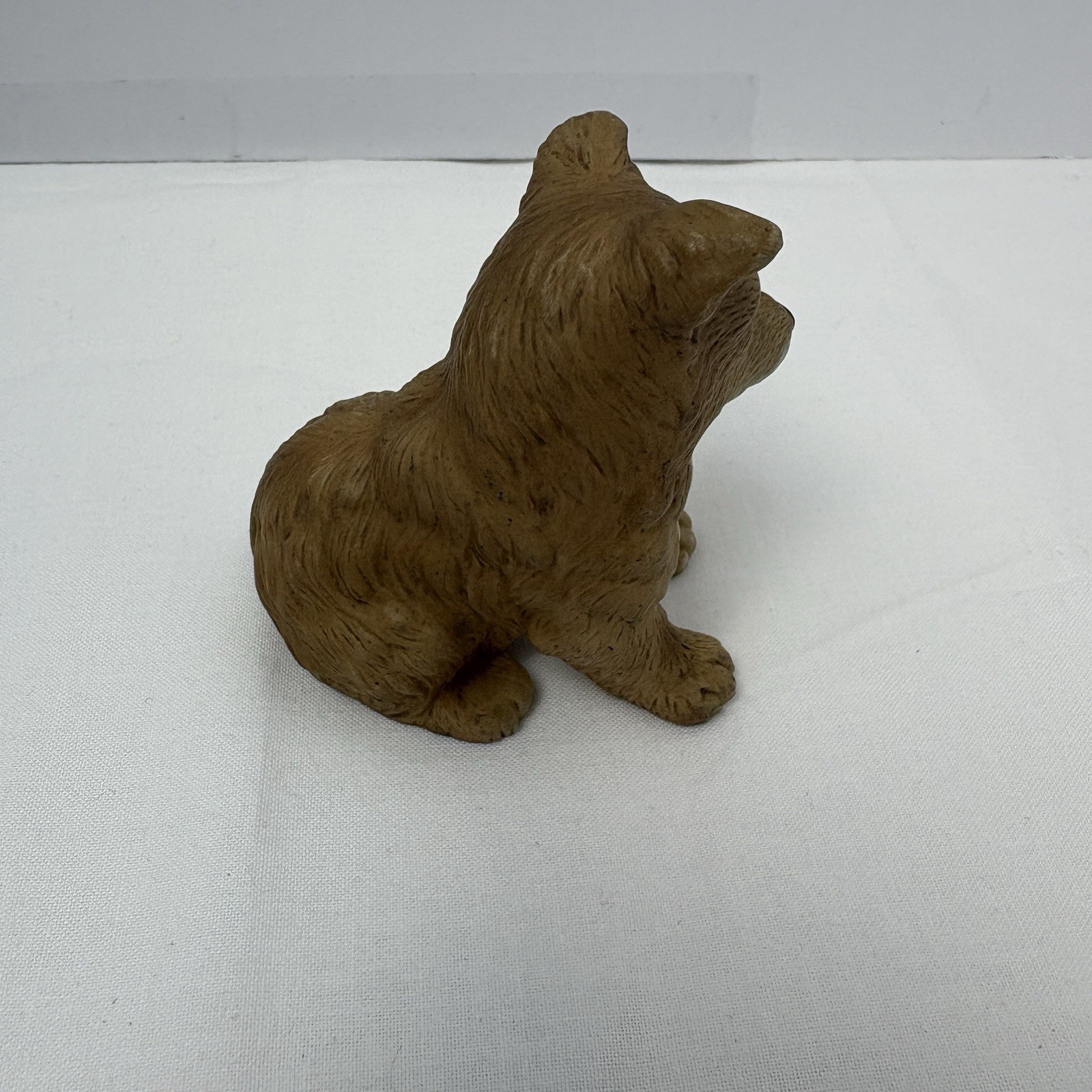 Vintage Homco Collie Puppy Dog 3″ Ceramic Figurine Bisque 8828