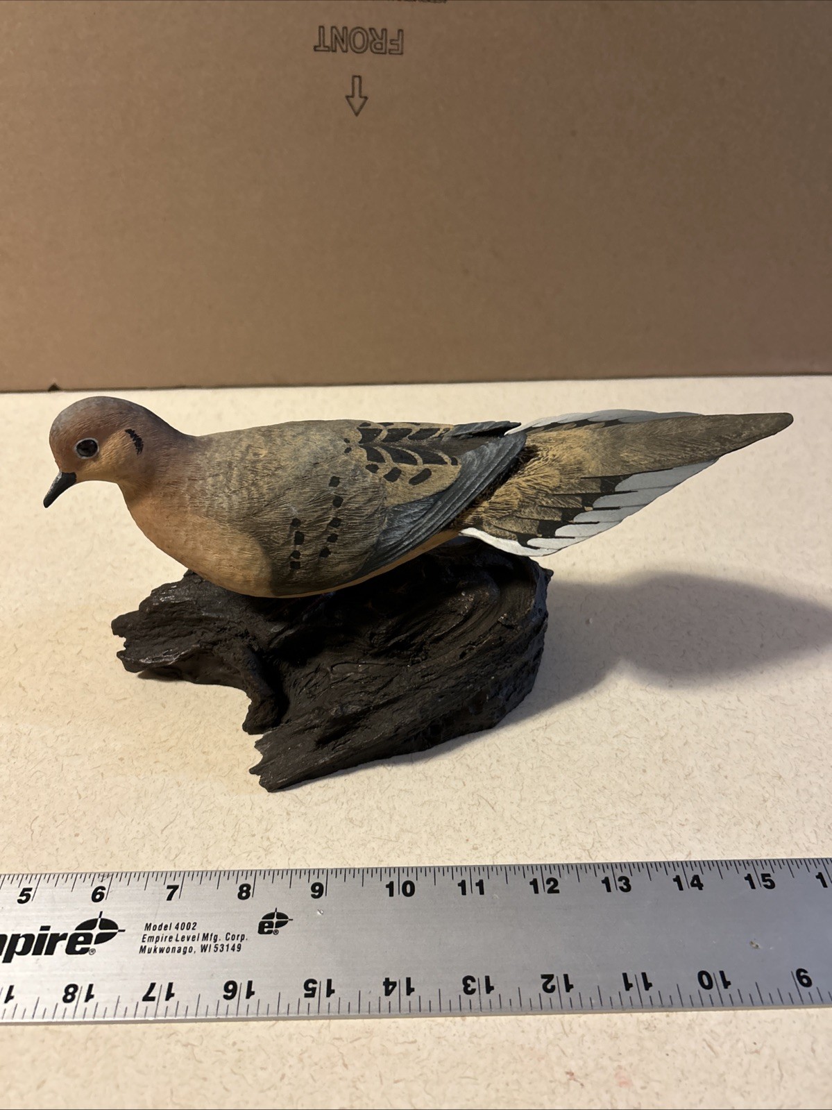 Hand Painted Culbertsons LTD Mourning Dove On Driftwood Covington LA Life Sized