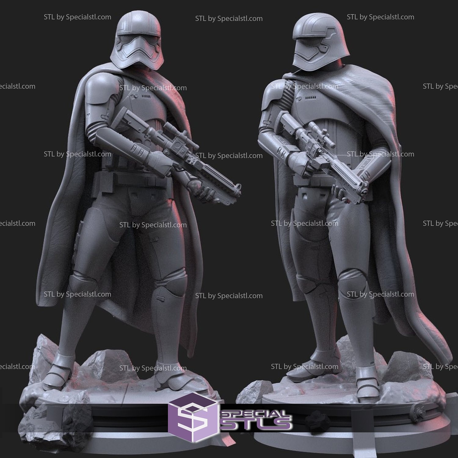 Captain Phasma StarWars! Printed 16k Res! HandPainted or Unpainted!