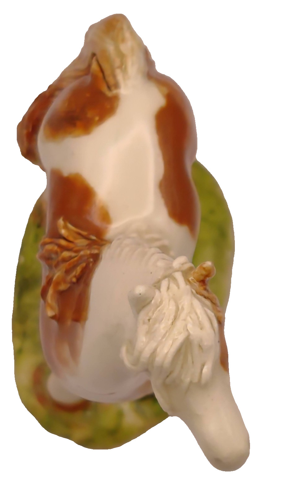 Artisan,Horse figurine,Hand sculpted, clay pottery spaghetti,Studio Art, signed