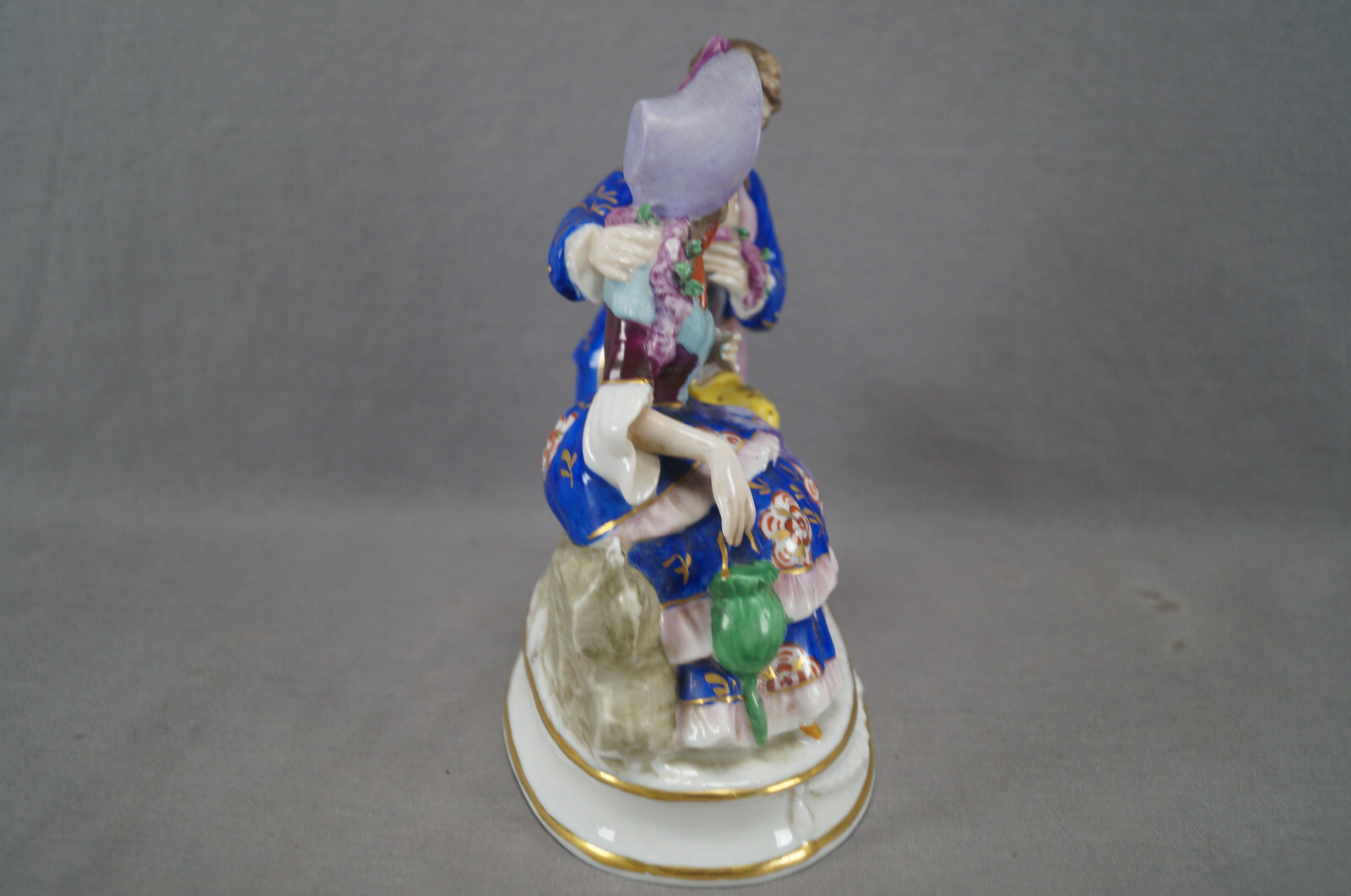 Sitzendorf Chelsea Style Hand Painted Lady & Gentleman Figurine Group