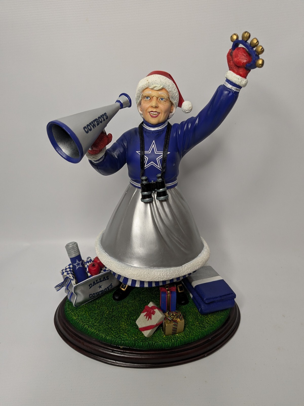 Danbury Mint NFL Dallas Cowboys Mrs Claus Christmas Cheerleader Complete COA+Box