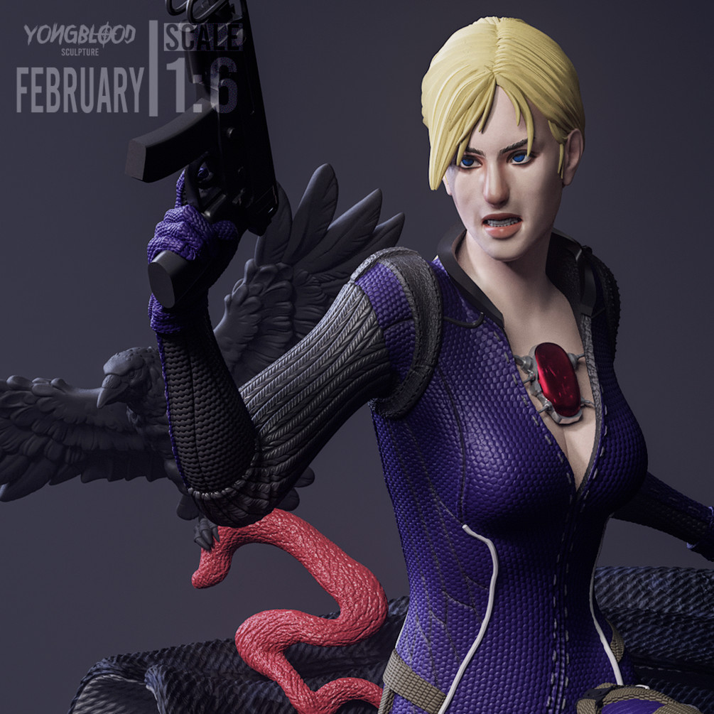 Jill Valentine Figurine Resident Evil Hand Painted Model / DIY Kit 14 pcs