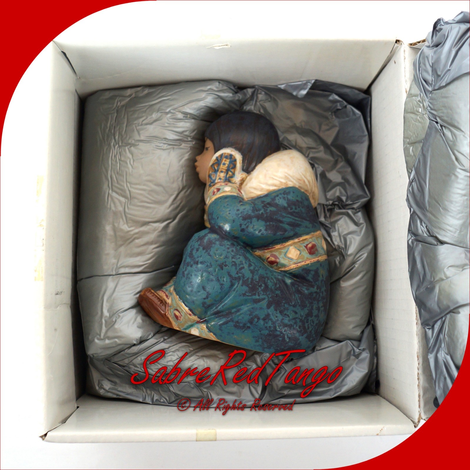 LLADRO PENSIVE ESKIMO GIRL FIGURINE FRANCISCO CATALÁ #12158 WITH BOX