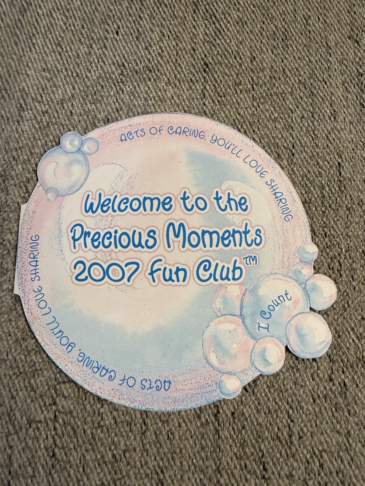 Precious Moments Bubbling Over With Fun 2007 Membership Fun Club Figurine NIB