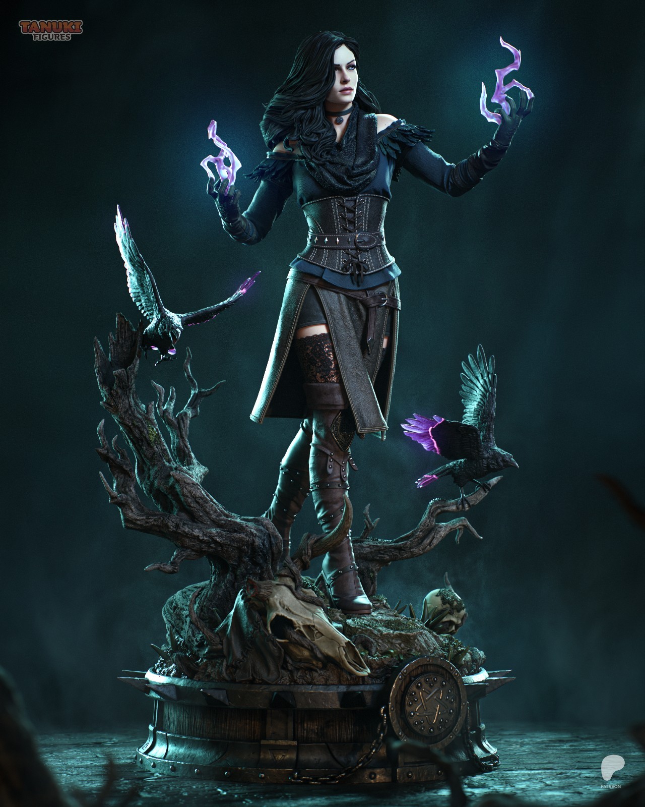 Yennefer – Witcher 1/6 Scale Figure Statue Unpainted Garage Kit Resin