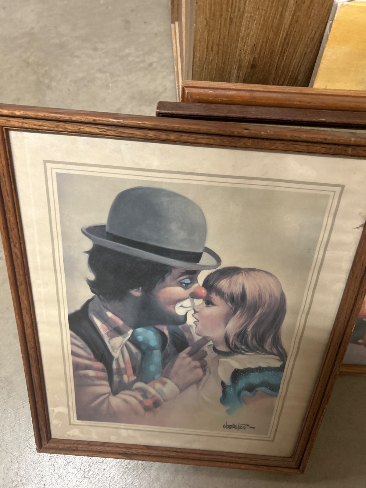 obstein clown painting and dolls