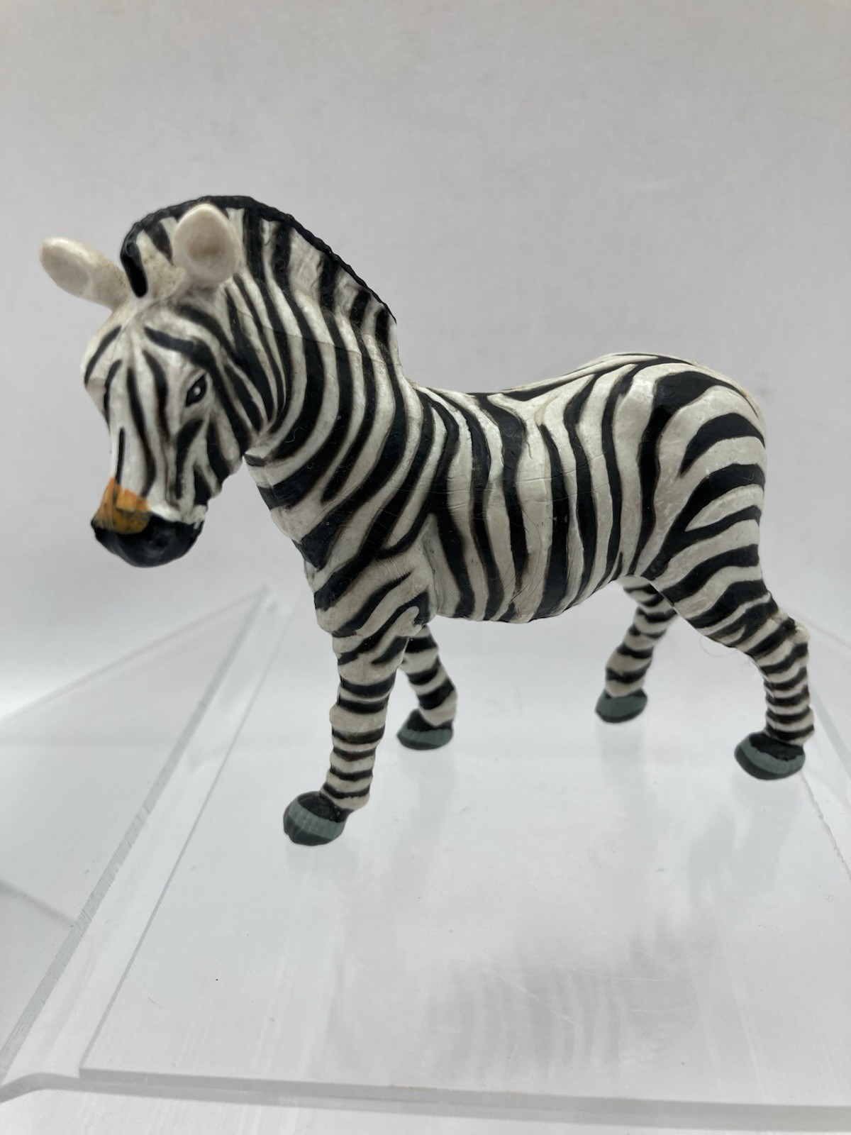 1996 Safari Ltd Zebra Toy Animal Figurine Ceramic Wildlife Zoo. VGC
