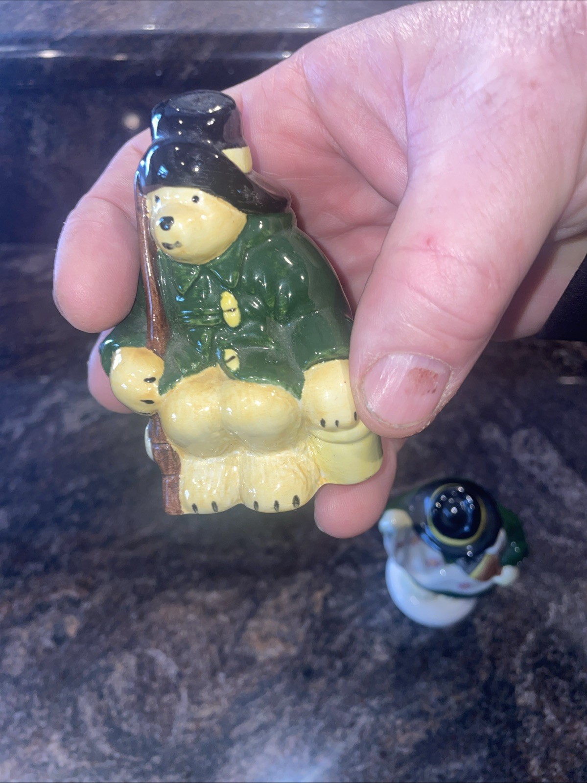 Lot Of 2 Vintage Collectable 1976 Coalport Bone China Paddington Bear Figurines